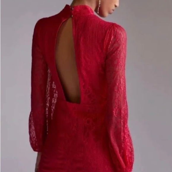 Anthropologie Delicate Lace Min Dress - Picture 2 of 8